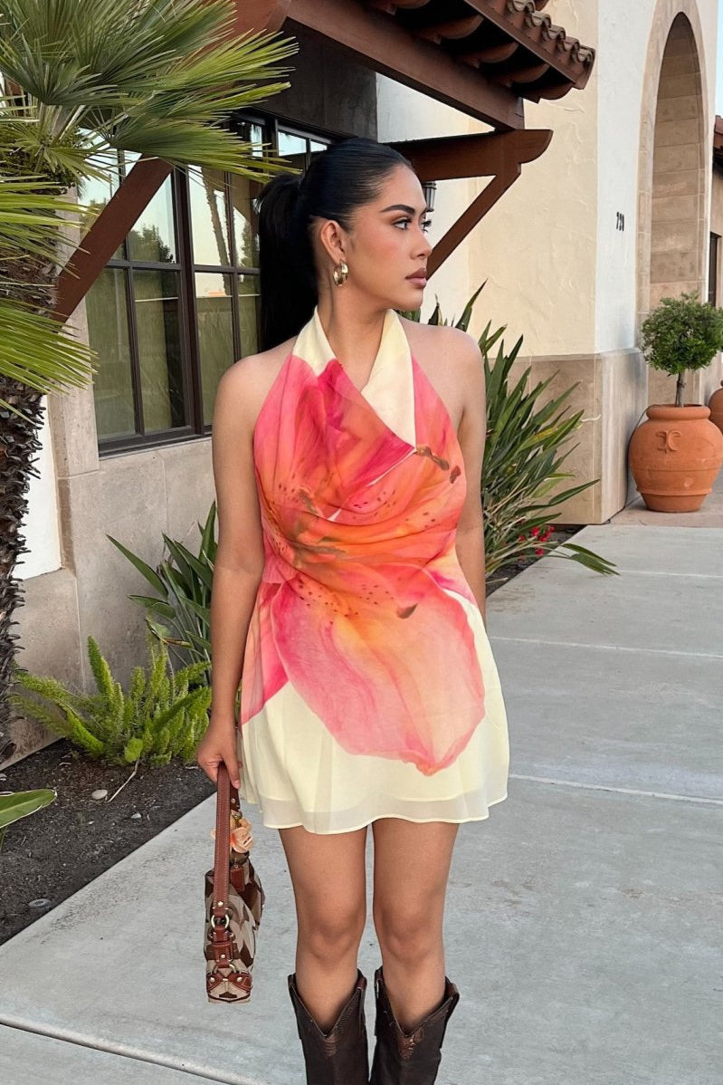 Ohana Floral Dress | | S | Agnese Studios