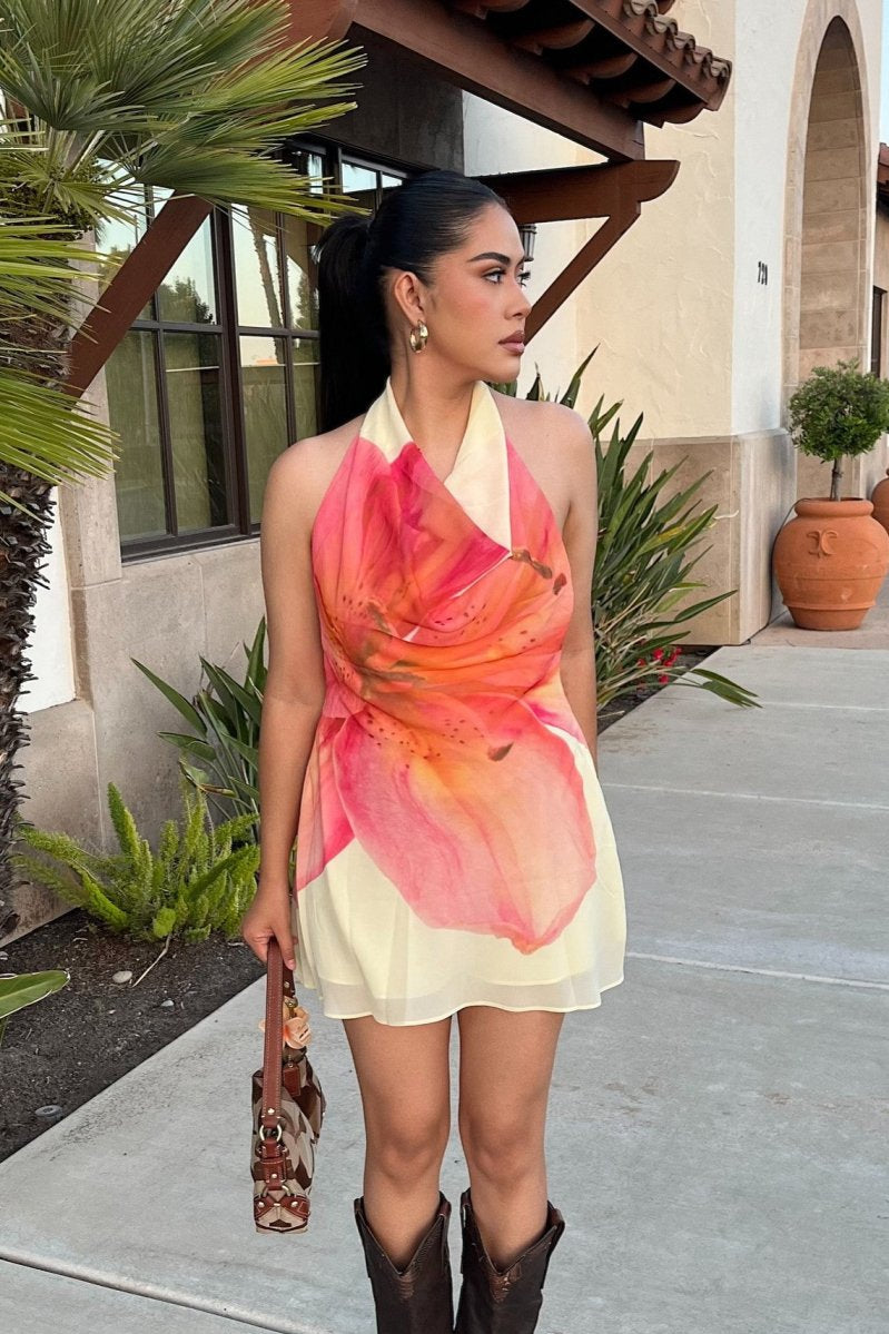 Ohana Floral Dress | | S | Agnese Studios