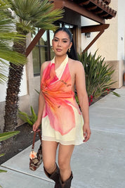 Ohana Floral Dress | | S | Agnese Studios