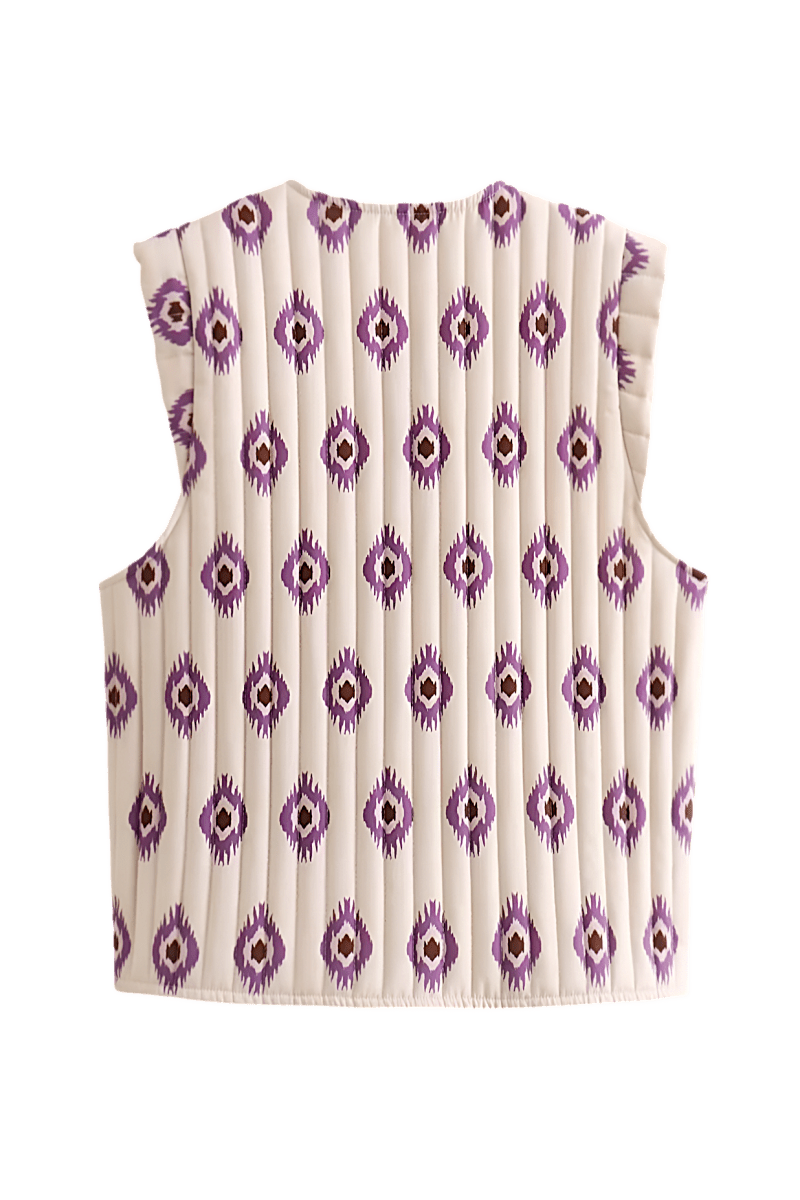 Pepitta Purple Waistcoat | | S | Agnese Studios