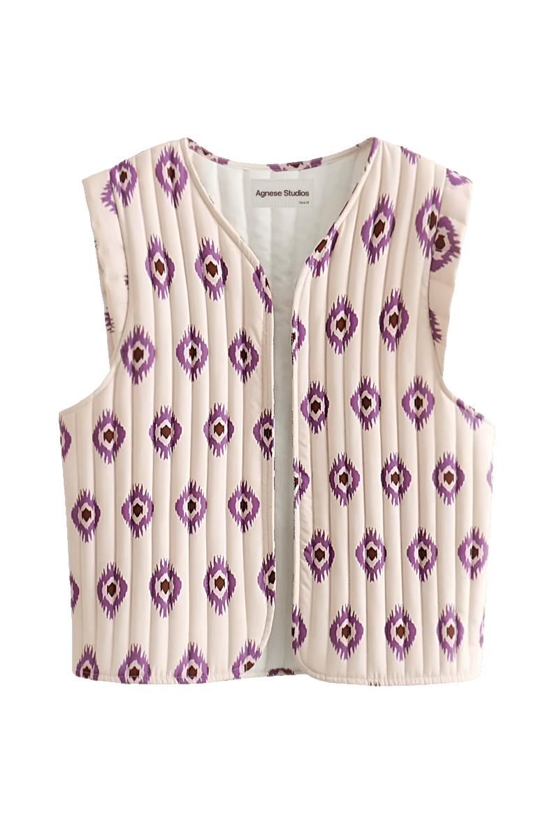 Pepitta Purple Waistcoat | | S | Agnese Studios