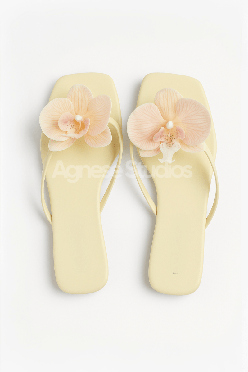 Petal Yellow Sandals | | 35 | Agnese Studios