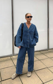 Renia Jeans Set | | S | Agnese Studios