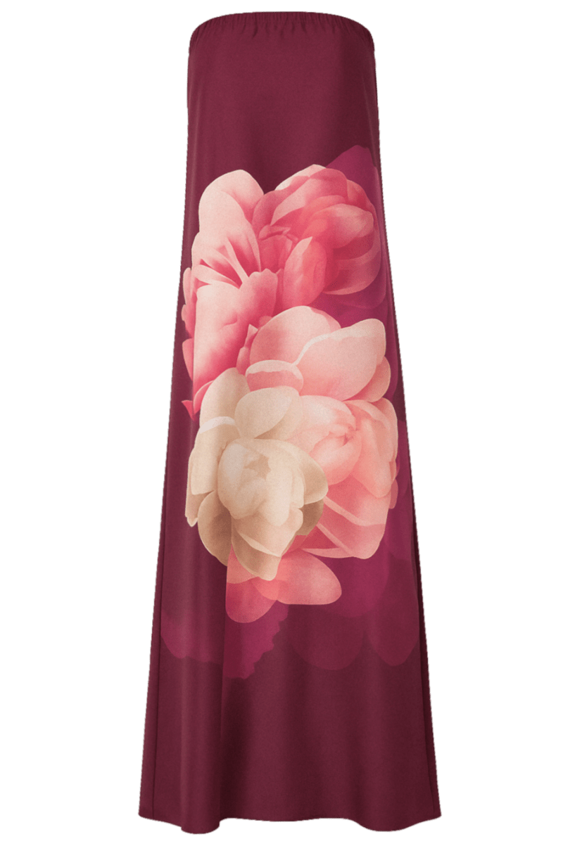 Sabrina Wine Dress | | S | Agnese Studios
