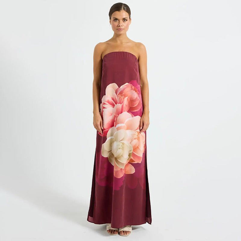 Sabrina Wine Dress | | S | Agnese Studios