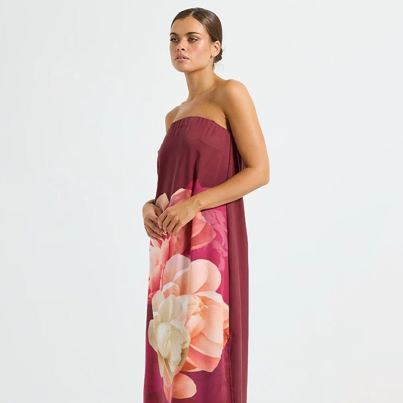 Sabrina Wine Dress | | S | Agnese Studios