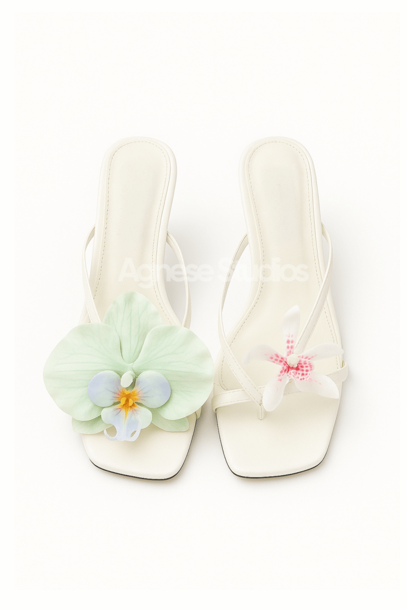 Samet Pink Sandals | | 35 | Agnese Studios