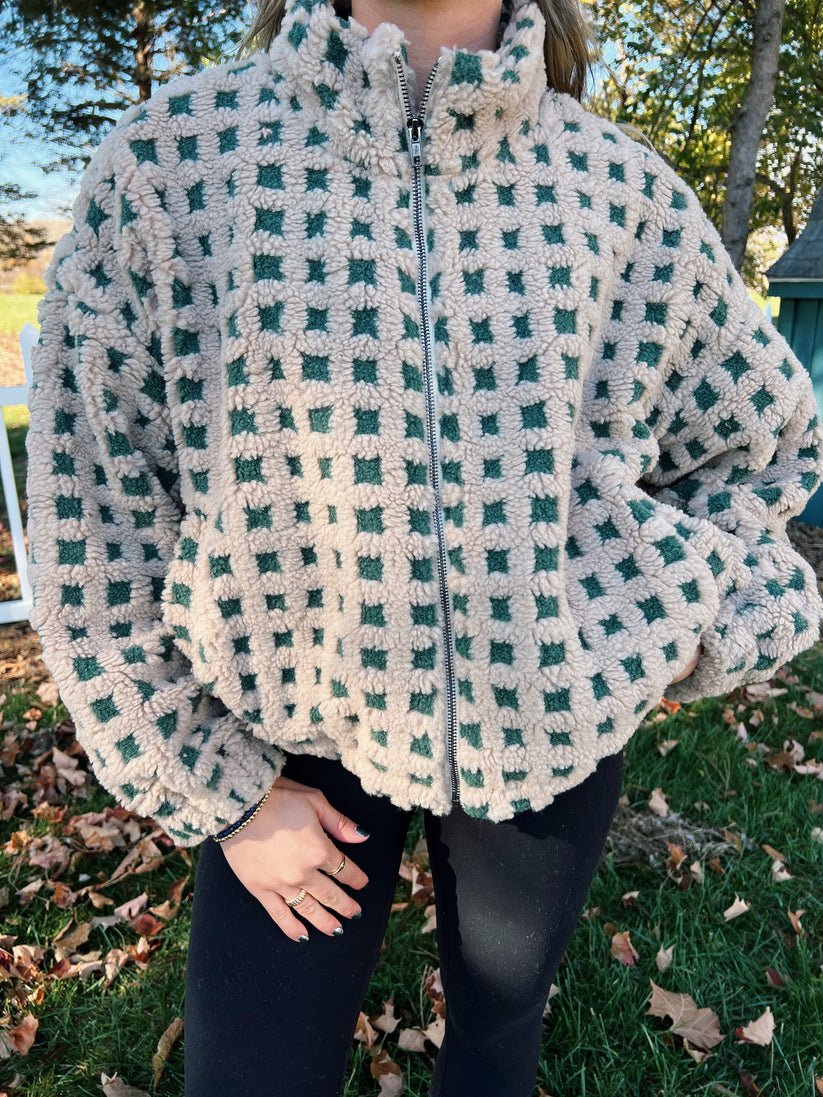 Sherpa Sunflower Jacket | | S | Agnese Studios