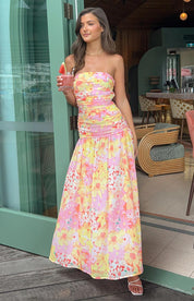 Sinclar Floral Dress | | S | Agnese Studios