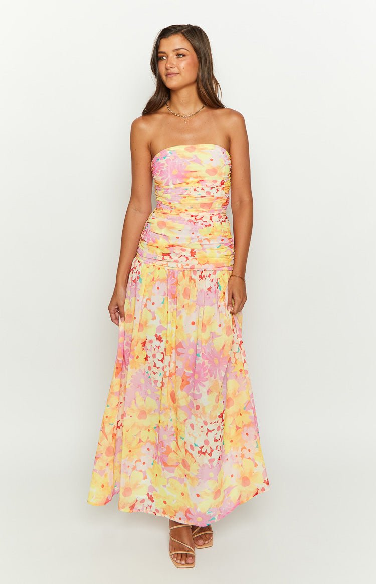 Sinclar Floral Dress | | S | Agnese Studios