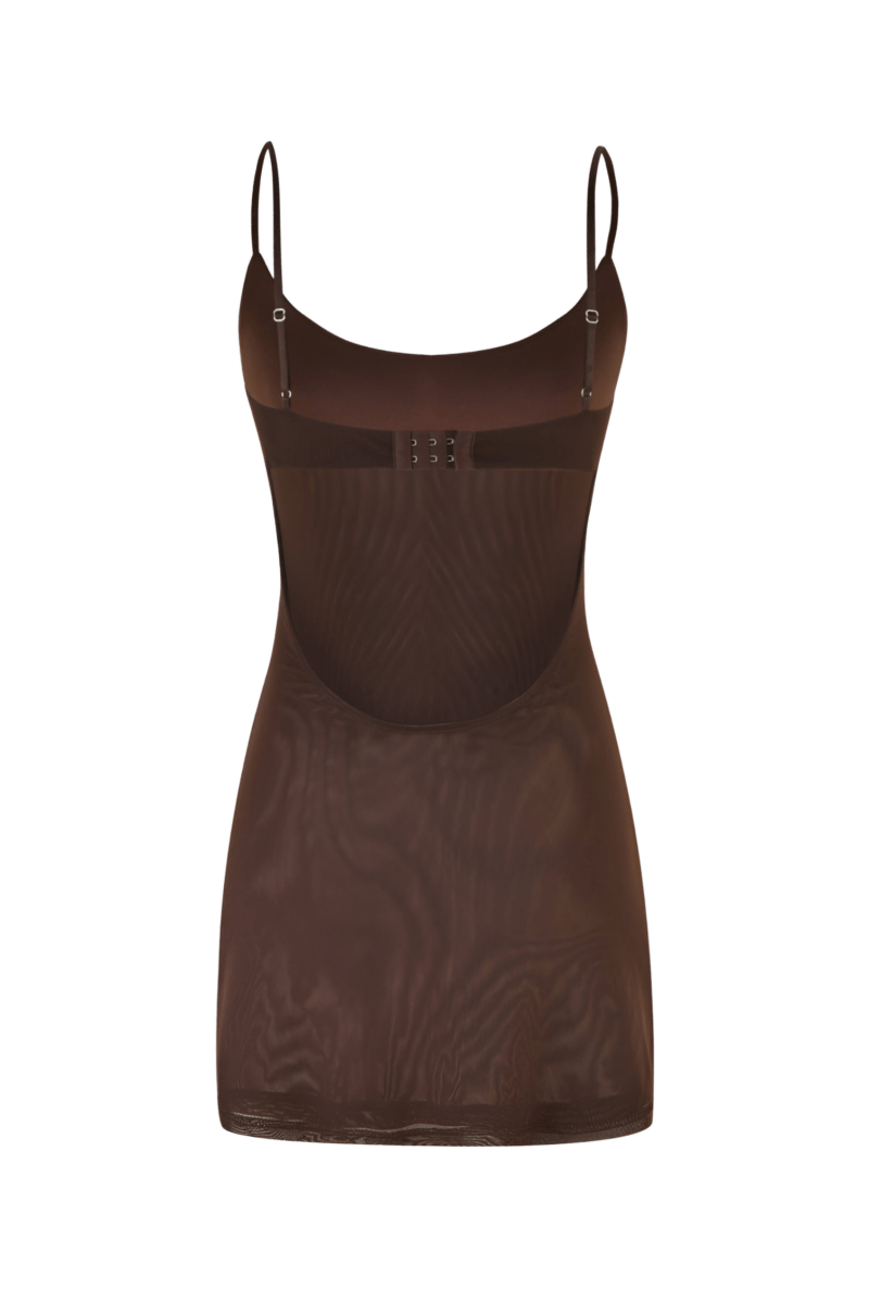 Solara Amaris Brown Dress | | S | Agnese Studios
