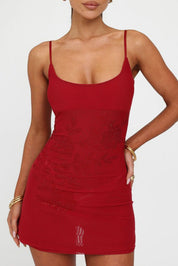 Solara Amaris Red Dress | | S | Agnese Studios