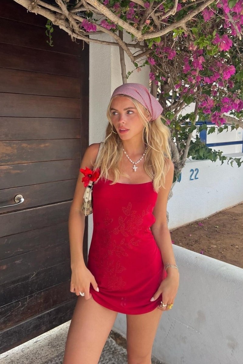 Solara Amaris Red Dress | | S | Agnese Studios