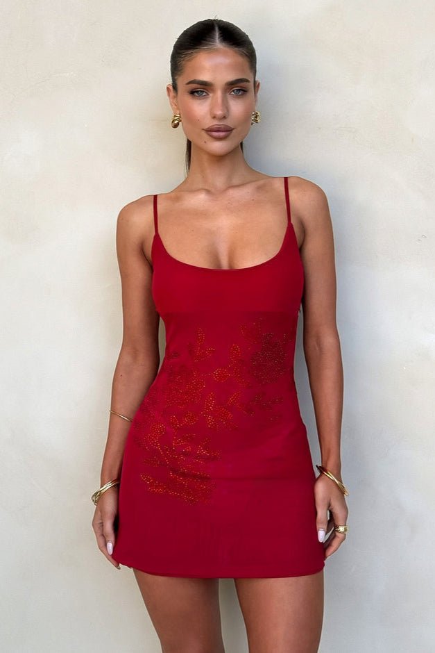 Solara Amaris Red Dress | | S | Agnese Studios
