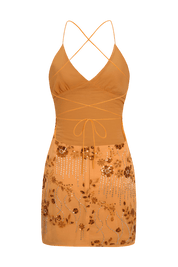 Tellisa Orange Dress | | S | Agnese Studios