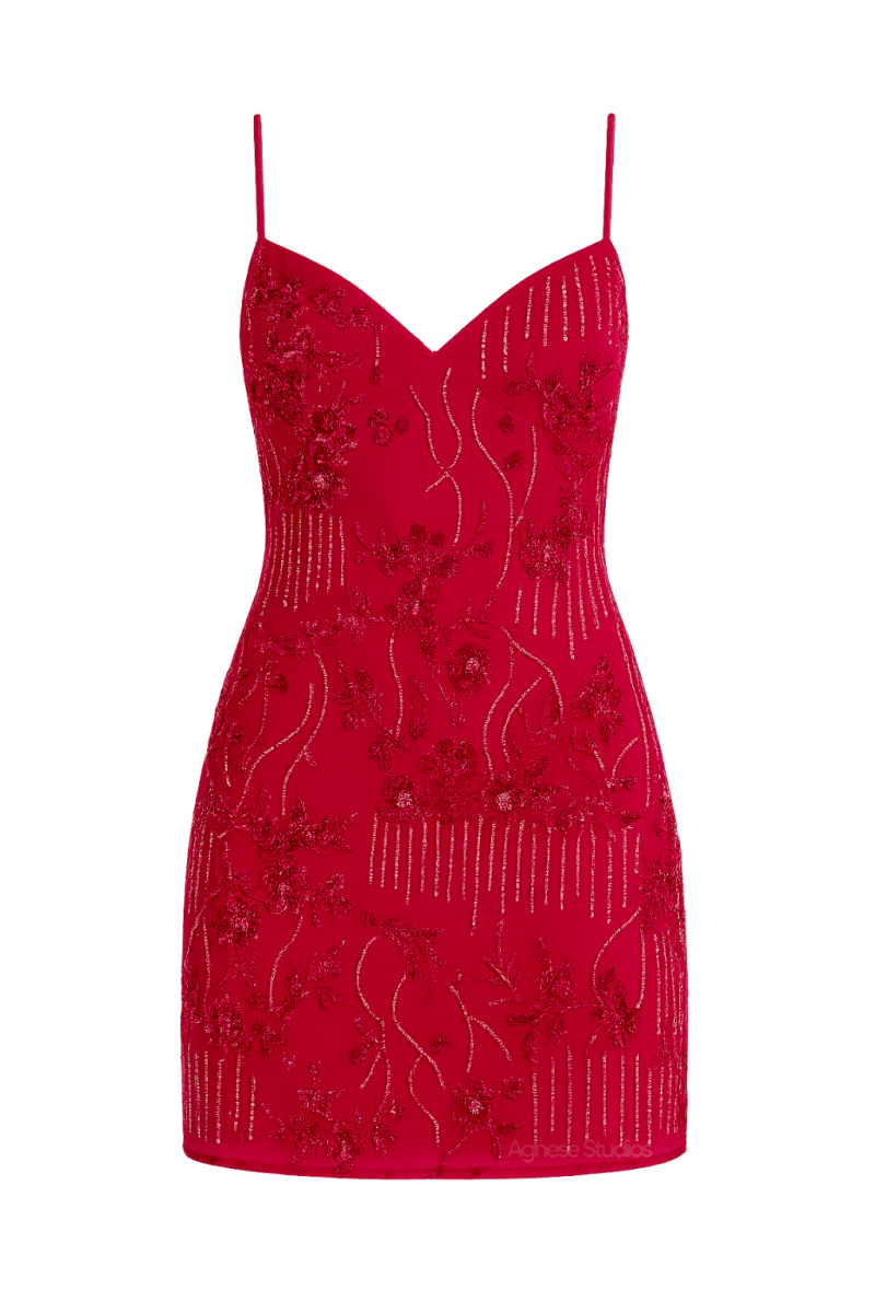 Tellisa Red Dress | | S | Agnese Studios