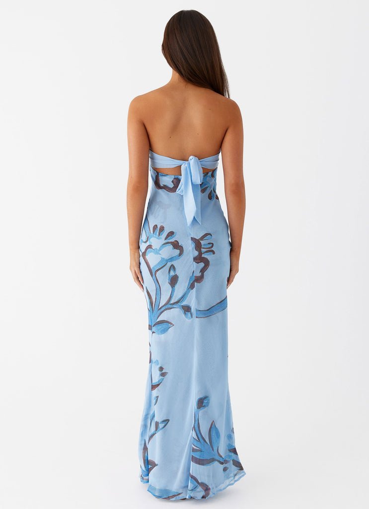 Tropicanne Blue Dress | | S | Agnese Studios