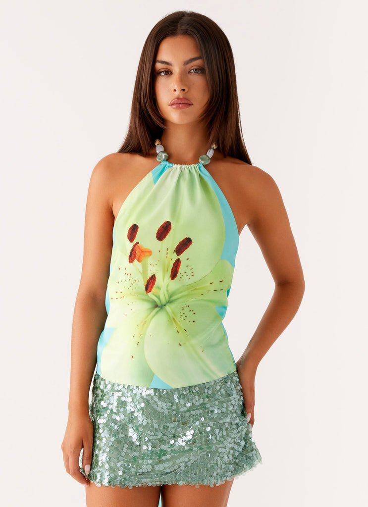 Turquoise Top | | S | Agnese Studios