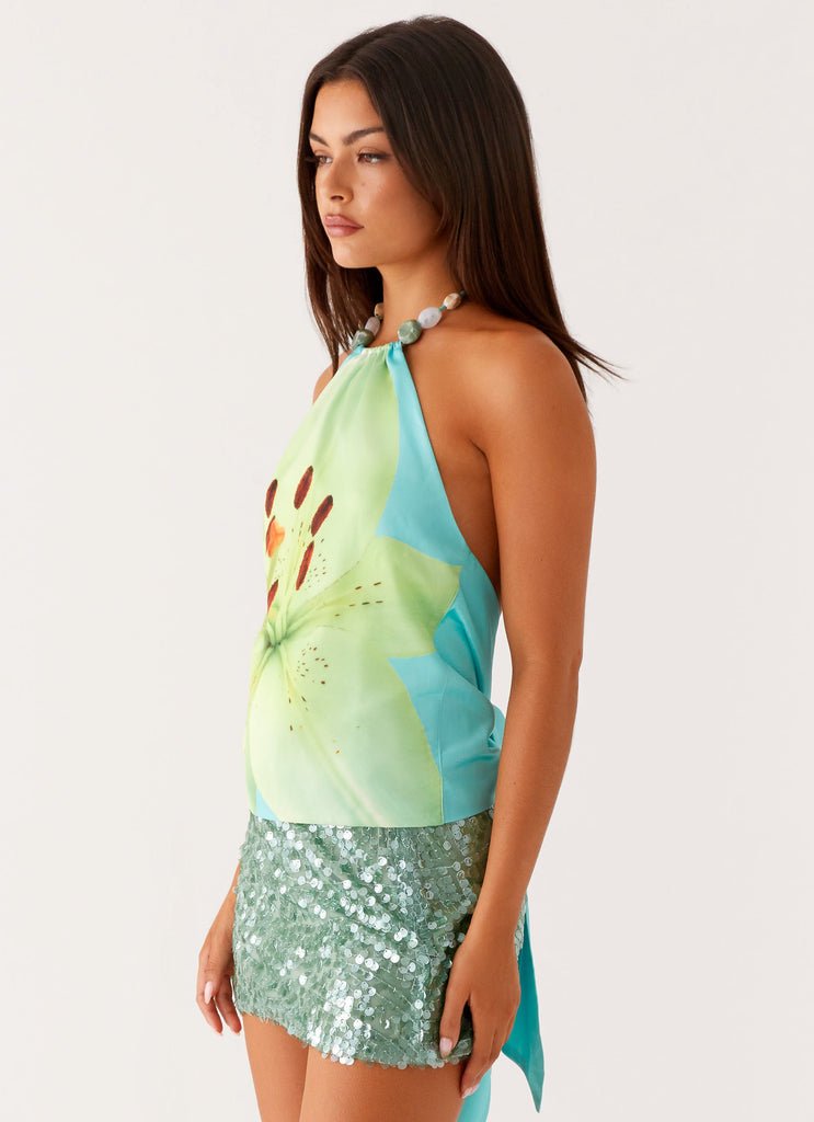 Turquoise Top | | S | Agnese Studios