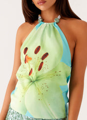 Turquoise Top | | S | Agnese Studios