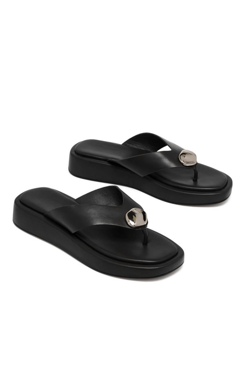 Val Blacked Sandals | | 35 | Agnese Studios