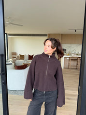 Zipper Cardigan | | S | Agnese Studios