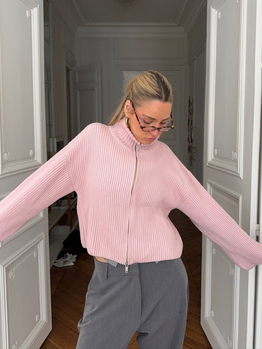 Zipper Cardigan | | S | Agnese Studios