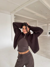 Zipper Cardigan | | S | Agnese Studios