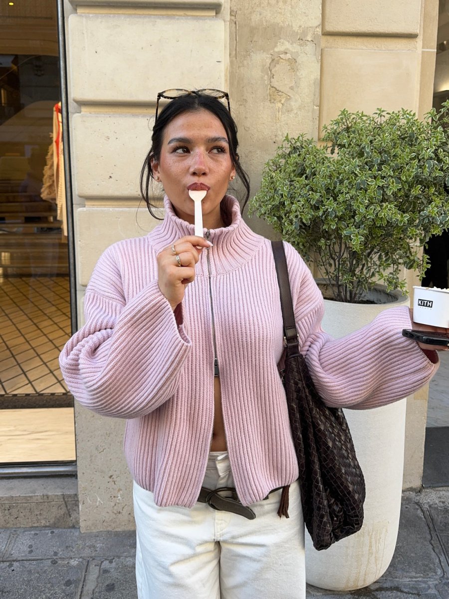 Zipper Cardigan | | S | Agnese Studios